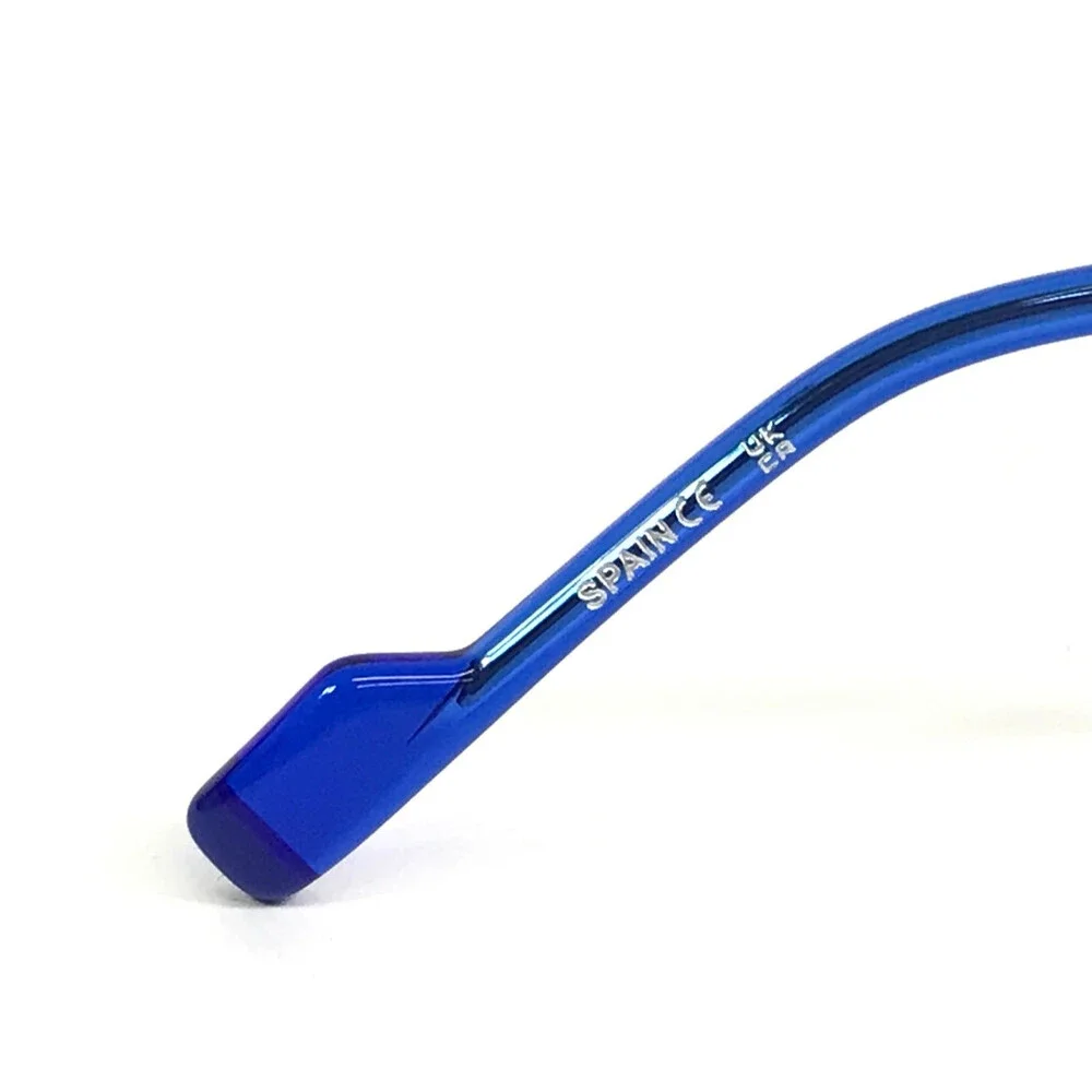 Etnia Barcelona Eyeglasses Frames JULIO BL Blue Striped Rectangle 57-15-148
